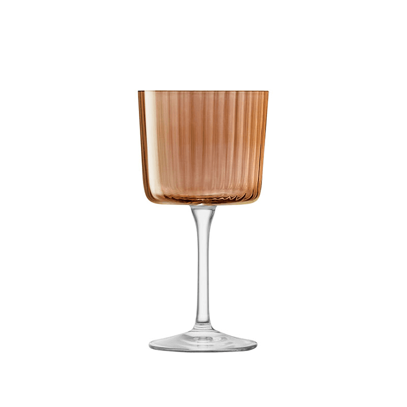 Gems Set of 4 Wine Glasses, 250ml, Amber
