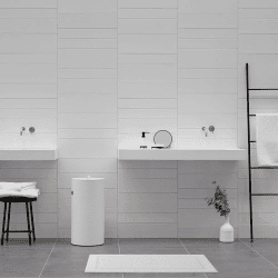 Image showing the Icon Towel ladder, 45 x 3 x 175cm, Black product.