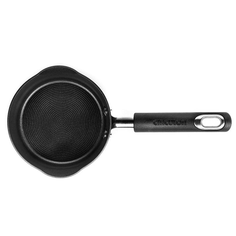 Total Anodised Non-Stick Milkpan, 14cm, Black