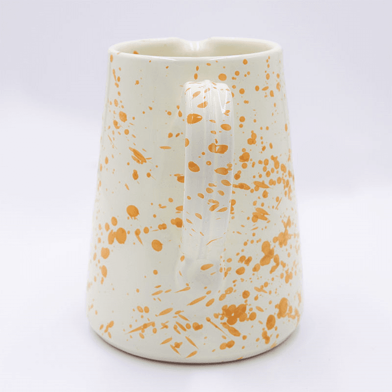 Splatter Jug, H14cm, Burnt Orange