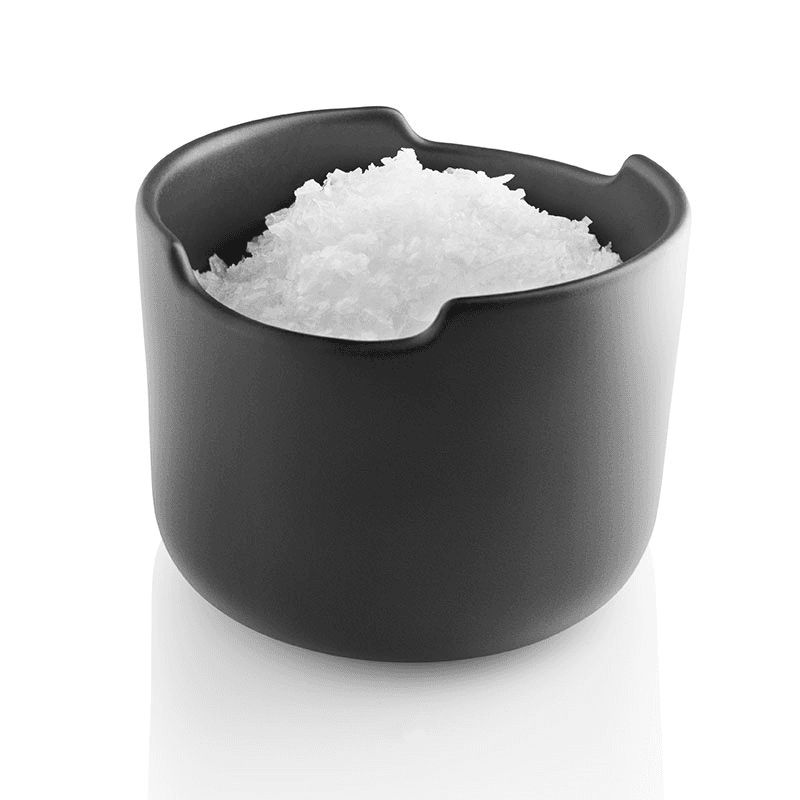 Nordic Kitchen Salt Cellar with Lid, Black