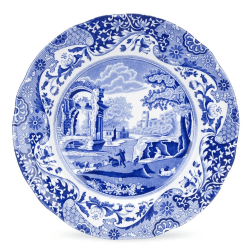 Image showing the Blue Italian Set of 4 plates, 23cm product.