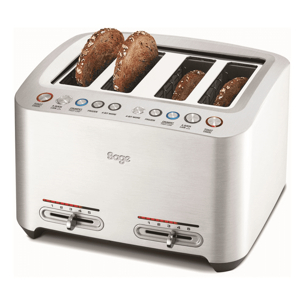 The Smart Toast 4 slice toaster, Stainless Steel