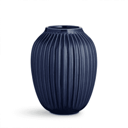 Image showing the Kahler Hammershøi Vase H25 x Dia 20cm,, Large, Indigo product.