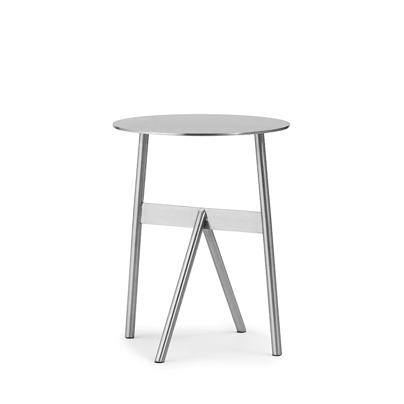 Stock Side Table, H46 x D37cm, Silver