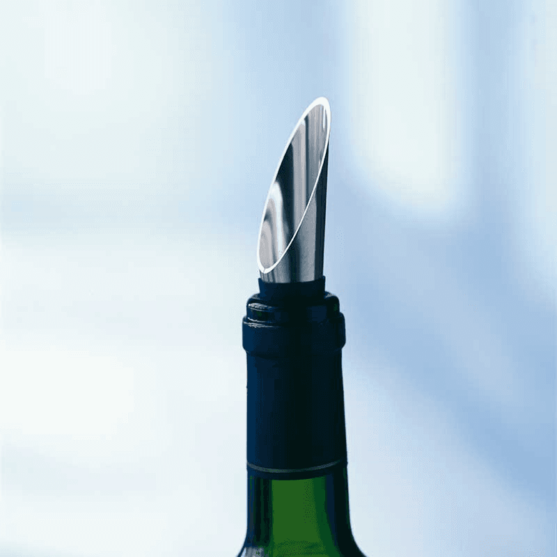 Wine Pourer, Black/Steel