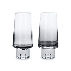 Image showing the Tank Pair of highball glasses, Black product.