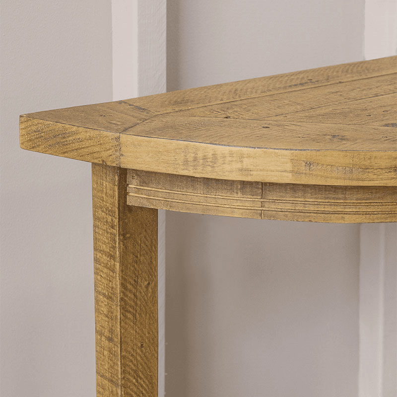 Oxhill Curved Console Table, Natural
