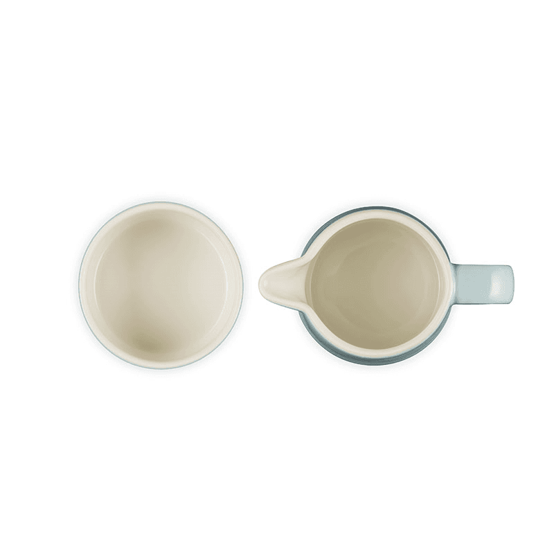 Stoneware Signature Milk and Sugar Set, Sea Salt