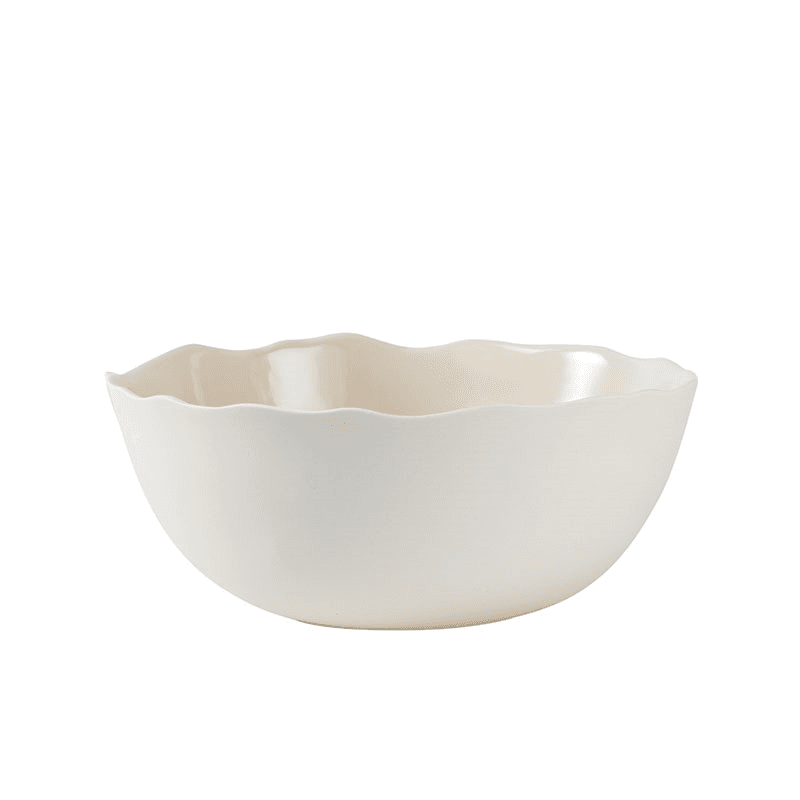 Plume Serving Bowl, D27cm, Nude