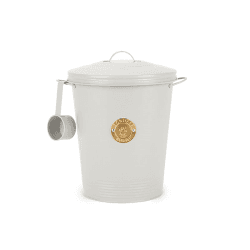 Image showing the Cantina Pet Food Canister & Scoop, 7L, Light Grey product.