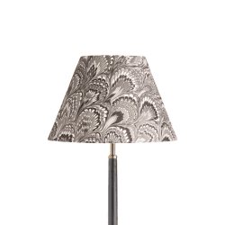 Image showing the Empire Shade, 30cm, grey and black Piave hand made marble paper product.