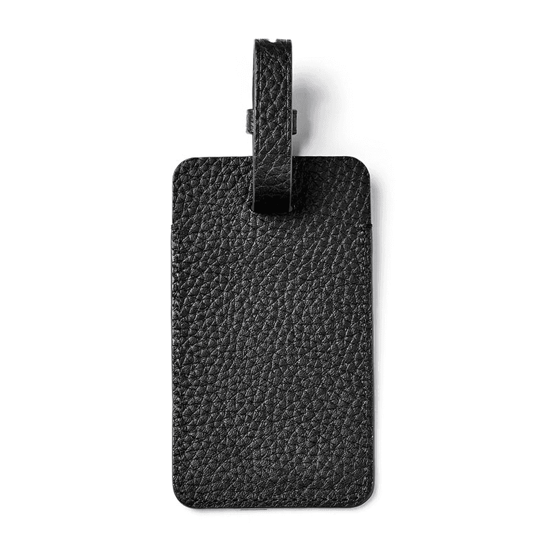 Luggage Tag, H11.5 x W6.5cm, Black Pebble