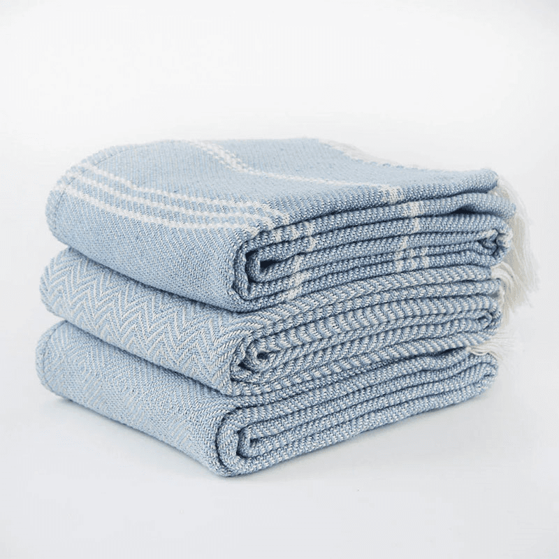 Herringbone Blanket, 250cm x 130cm, Lavender