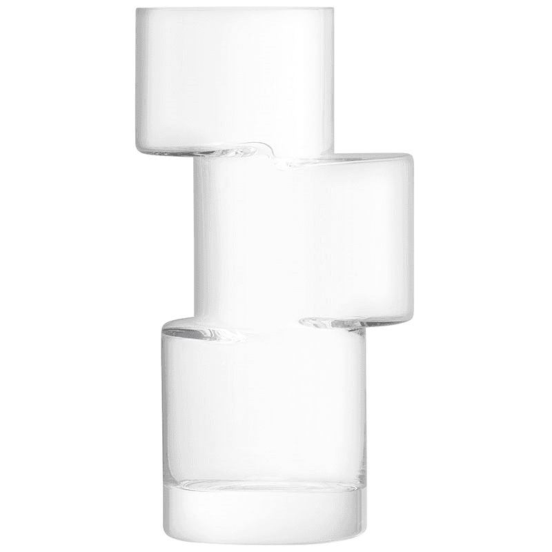 Tier Vase, H26cm, Clear