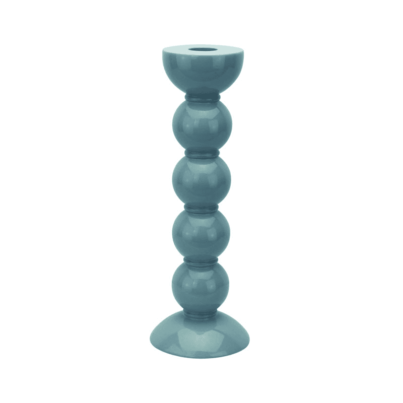 Bobbin Candlestick, H24cm, Chambray