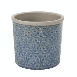 Image showing the Porto Indoor Plant Pot, Dark Blue, Dark Blue product.