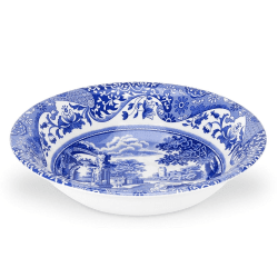 Image showing the Blue Italian Set of 4 cereal bowls, 20cm product.