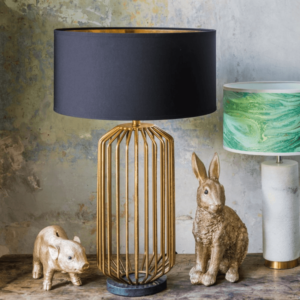 Linear Table Light Green Marble Base