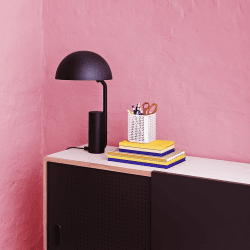 Image showing the Cap Table Lamp D28 x H50cm Midnight Blue, Midnight Blue product.