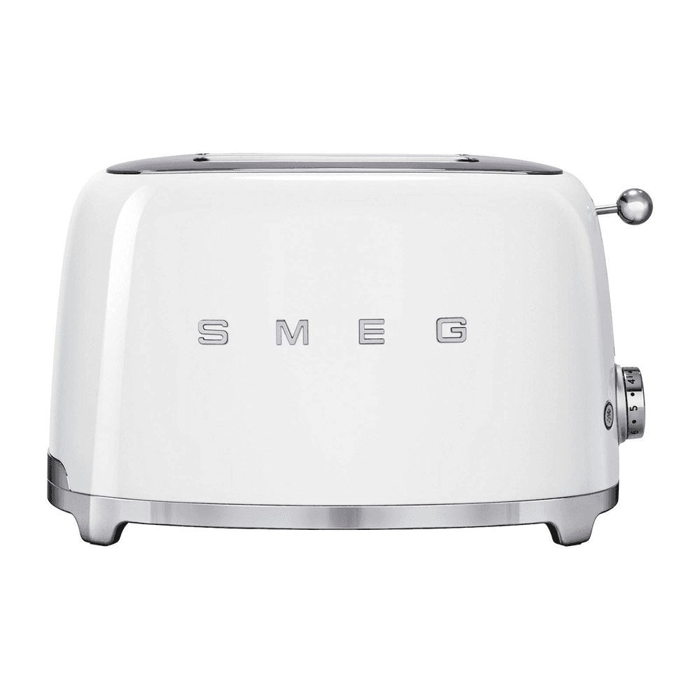 50's Retro 2 slice toaster, White