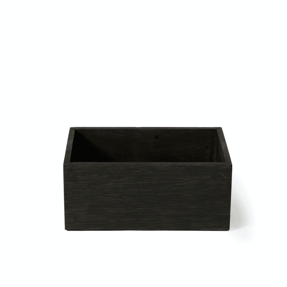 Mezza Storage box, H10 x W23 x D14cm, Dark Brown