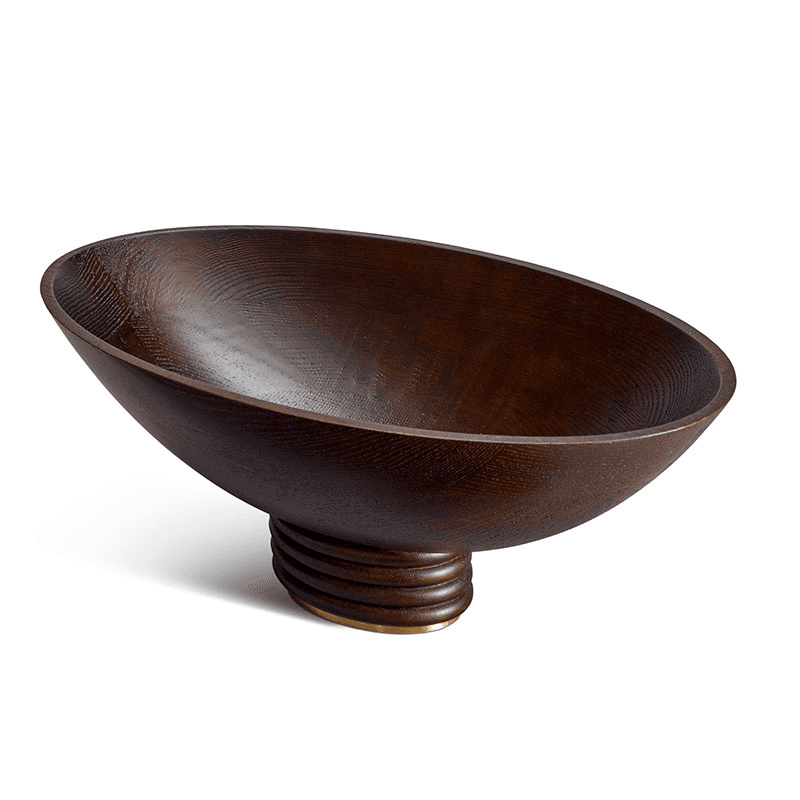 Alhambra Oval Bowl, L47 x W25cm, Smoked Ash