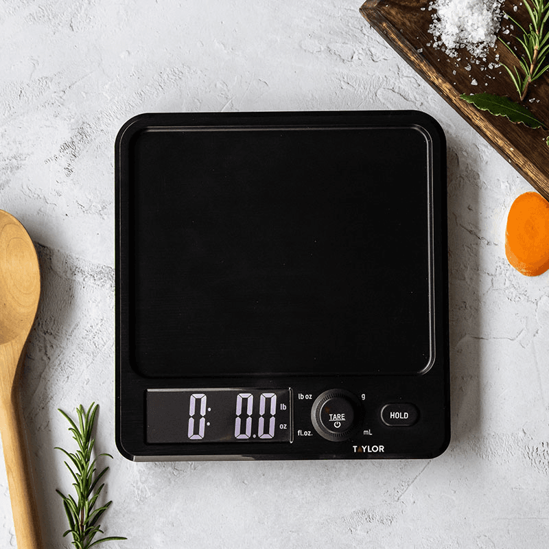 Antimicrobial Digital Dual Kitchen Scale, 5kg, Black