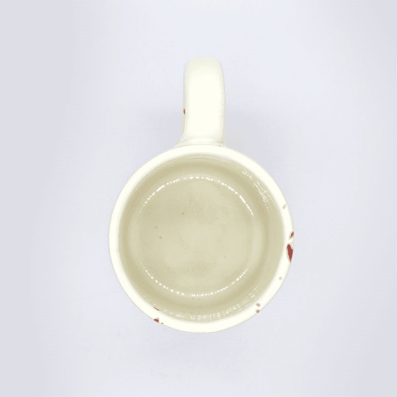 Splatter Mug, H10cm, Cranberry