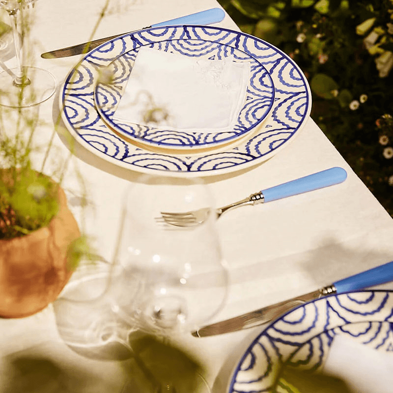 Tabla Set of 2  Dinner Plates, D28cm, Blue