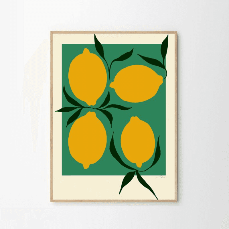 Anna Mörner Green Lemon, 50x70, Green