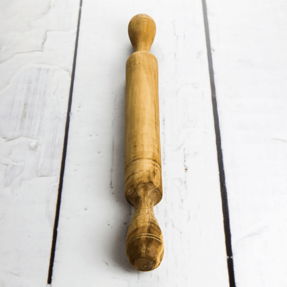 Traditional Olive Wood Rolling Pin - 37cm