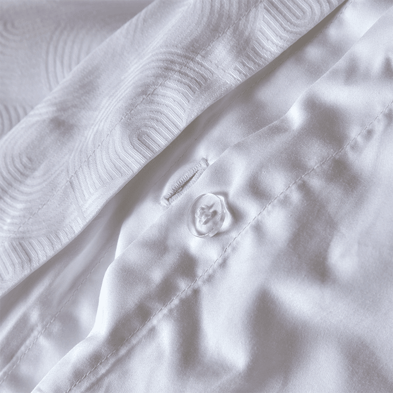 Riley Duvet Set, Super King, White