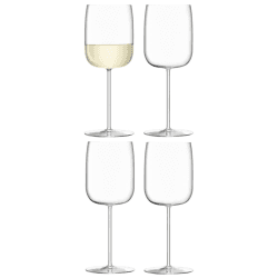 Image showing the Borough Set of 4 wine glasses, 380ml, clear product.