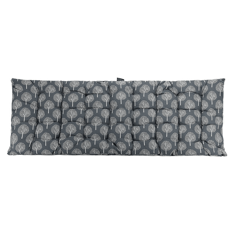 Tree Bench Seat Pad, 110 x 40cm, Blue Linen