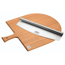 Image showing the Italian Pizza board and knife serving set product.