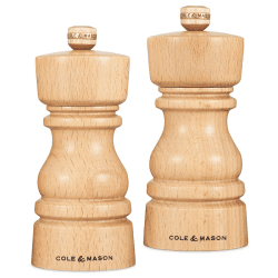 Image showing the London Salt & Pepper Mills, 130mm, Natural Beech product.