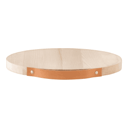 Image showing the Utility Serving board with leather handle, D35cm, ash product.