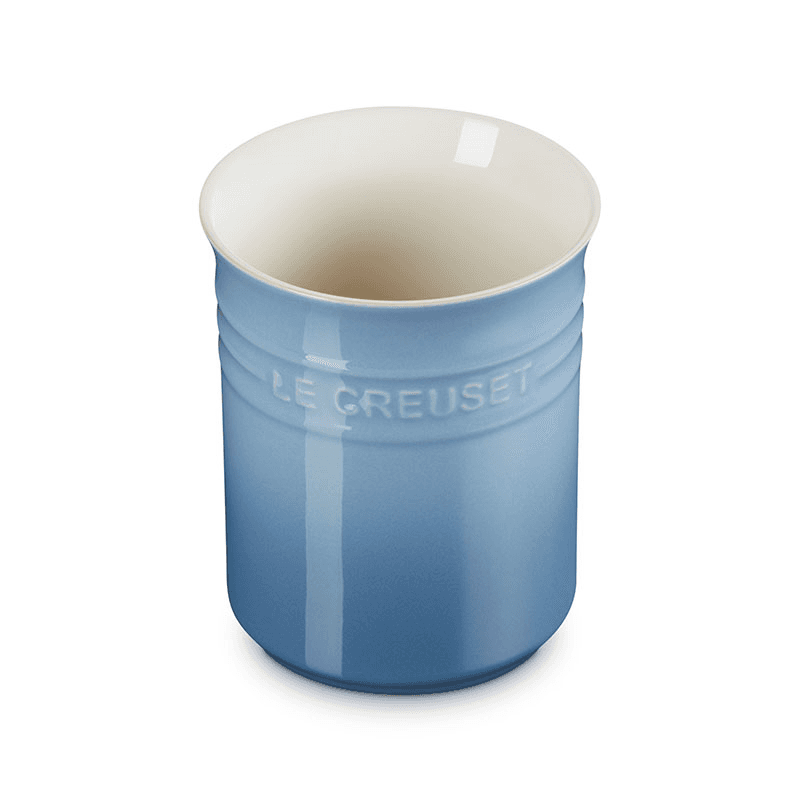 Stoneware Utensil Jar, Small, Chambray