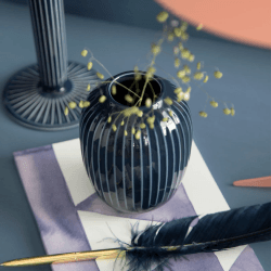 Image showing the Hammershøi Vase, Medium, Indigo product.