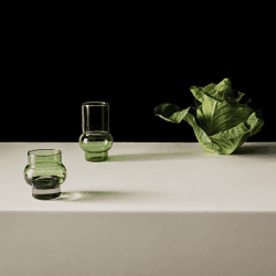 Image showing the Bump Set of 2 Short Glasses, 270ml, Green product.