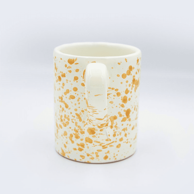 Splatter Mug, H10cm, Burnt Orange