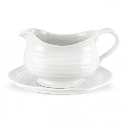 Image showing the Ceramics Sauce boat and stand, 55cl, White product.