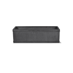 Image showing the Vence Small window box, H18 x W60 x D20cm, Steel product.