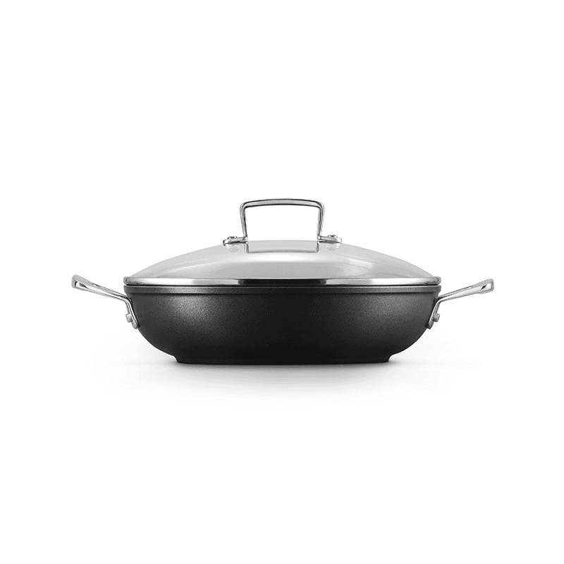 Toughened Non-Stick Shallow casserole with glass lid, 26cm - 3 litre