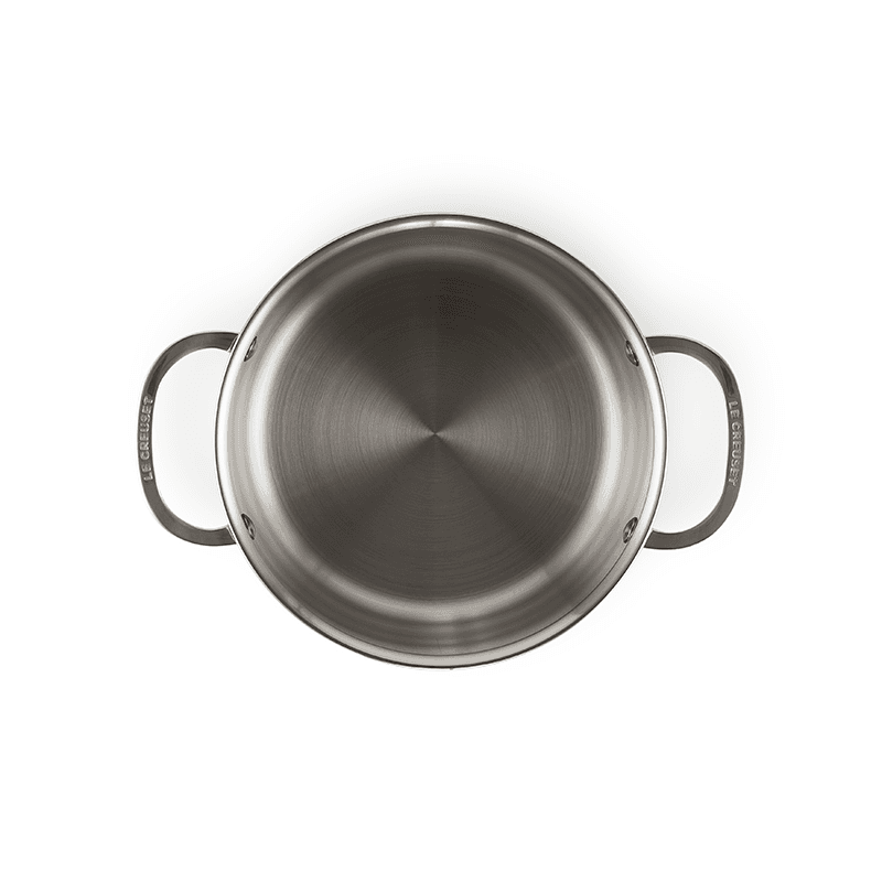 Siganture Uncoated Deep casserole with lid, 20cm, Stainless Steel