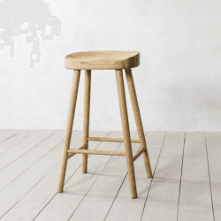 Image showing the Oak Farmhouse Island Stool, Natural product.