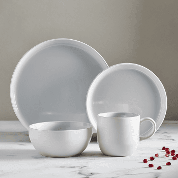 Image showing the Oslo 16 Piece Dinnerware Set, Grey product.