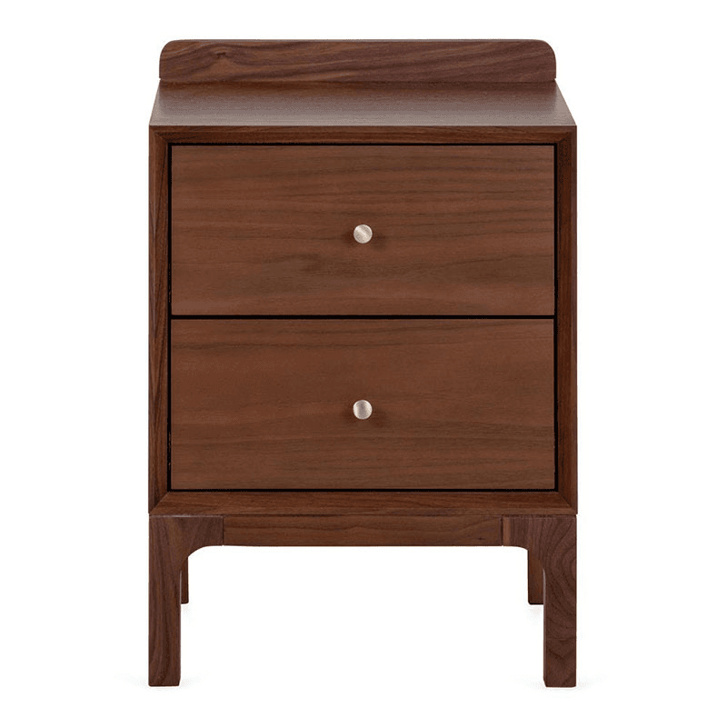 Artie Bedside Table, H56cm, Walnut
