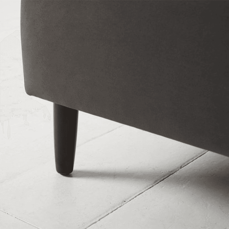 Model 05 2 Seater Velvet Sofa, Charcoal